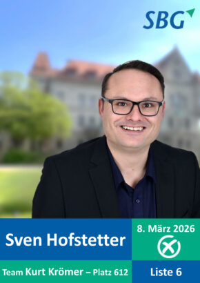 Sven Hofstetter, im Hintergrund Steiner Schloss